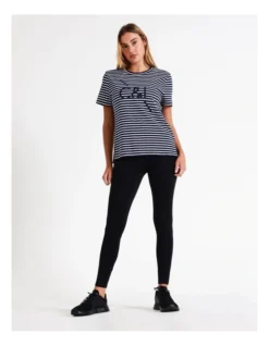 Chloe & Lola Logo Tee Short Sleeve In Ivory/Navy -Chloe Sales Store 967255840 6 720x928