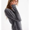 Chloe & Lola Long Sleeve Tee In Charcoal