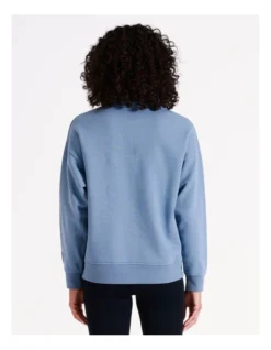 Chloe & Lola Half Zip Sweater In Blue -Chloe Sales Store 968280580 6 720x928