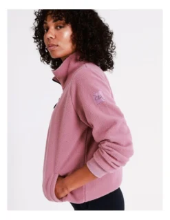 Chloe & Lola Sherpa Half Zip In Dusty Pink -Chloe Sales Store 968280850 968304610 5 720x928
