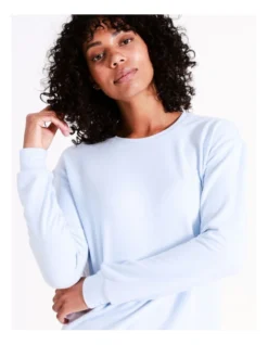 Chloe & Lola Supersoft Long Sleeve Top In Blue